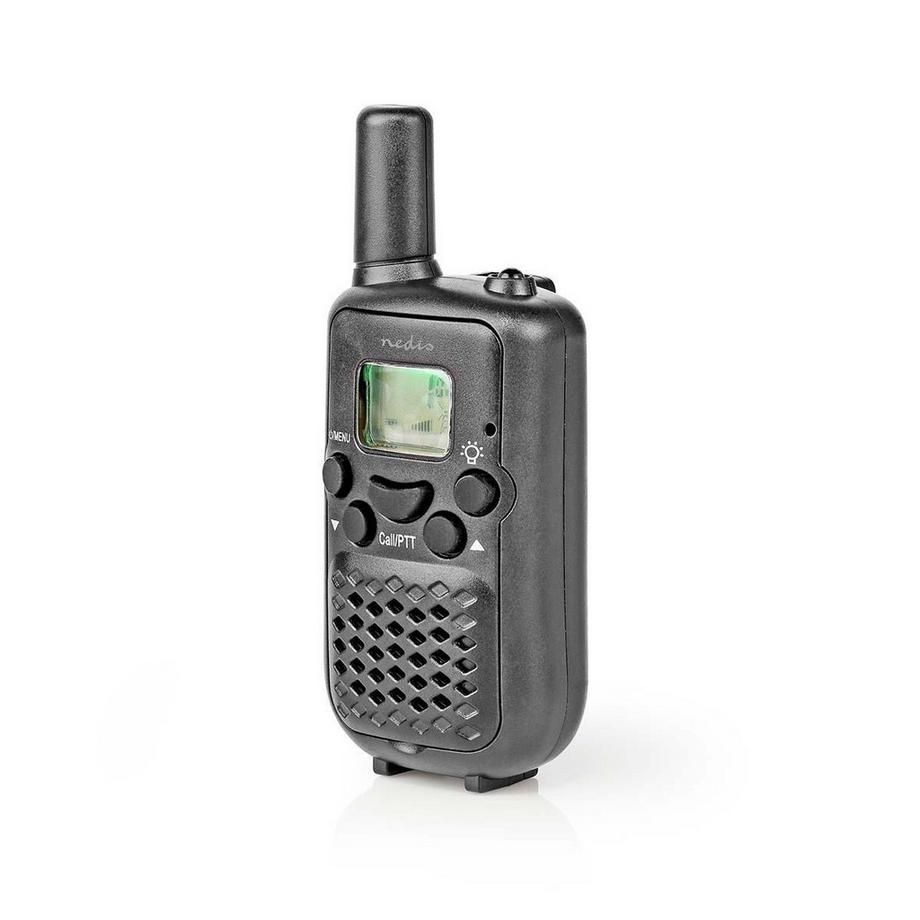Nedis  Walkie-Talkie-Set | 2 Handeinheiten | Bis zu 5 km | Frequenzkanäle: 8 | PTT / Vox | Bis zu 2,5 Stunden | Schwarz 