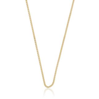 MUAU Schmuck  Collier Zopf Gelbgold 750, 1.6mm, 42cm 