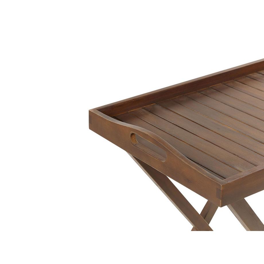 Beliani Outdoor Beistelltisch aus Akazienholz Rustikal AMANTEA  