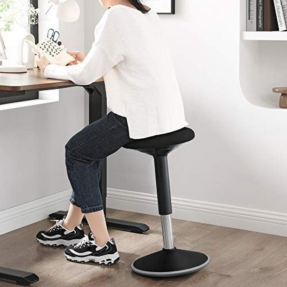 Pricenet  Chaise active pivotante à 360° avec hauteur réglable 
