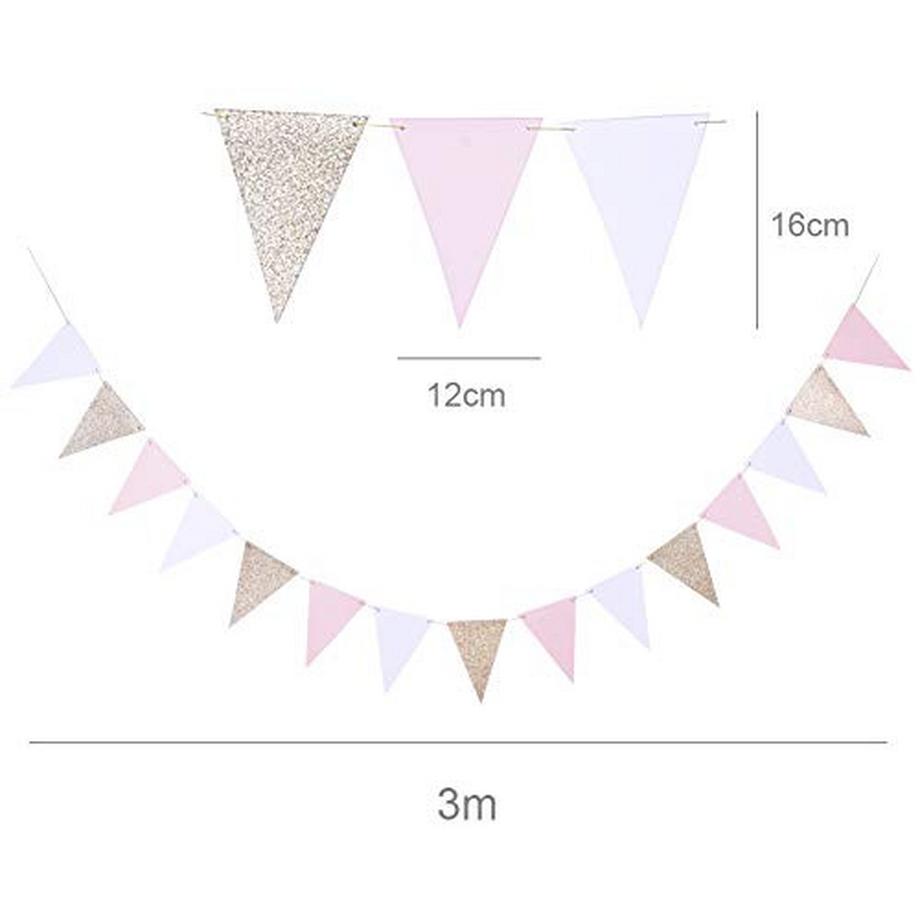 Alopini  HAPPY BIRTHDAY Girlande Set Geburtstagsdekoration Seidenpapier Pompons Folie Spirale Dekoration 