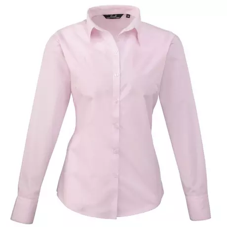 PREMIER  Popeline Bluse Arbeitshemd, langärmlig Pink