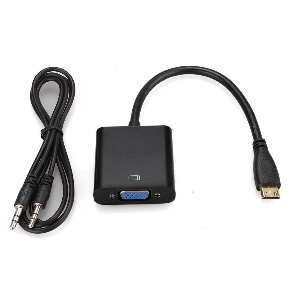Image of MINI HDMI zu VGA mit Audio-Unterstützung - Adapter PLUG and PLAY
