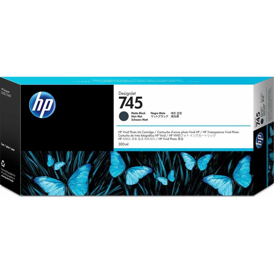 HEWLETT PACKARD  No. 745 (300ml) - nero opaco 