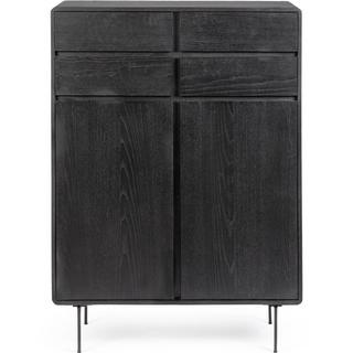 mutoni Commode Widald noir 90x40x130  