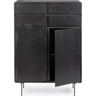 mutoni Commode Widald noir 90x40x130  