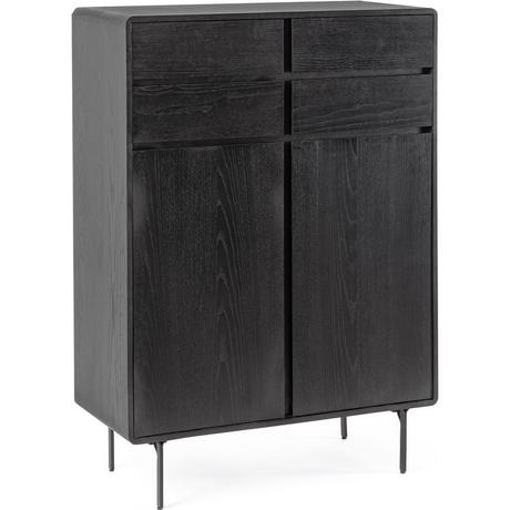 mutoni Commode Widald noir 90x40x130  