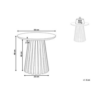 Beliani Table basse en Acacia Moderne MESILLA  