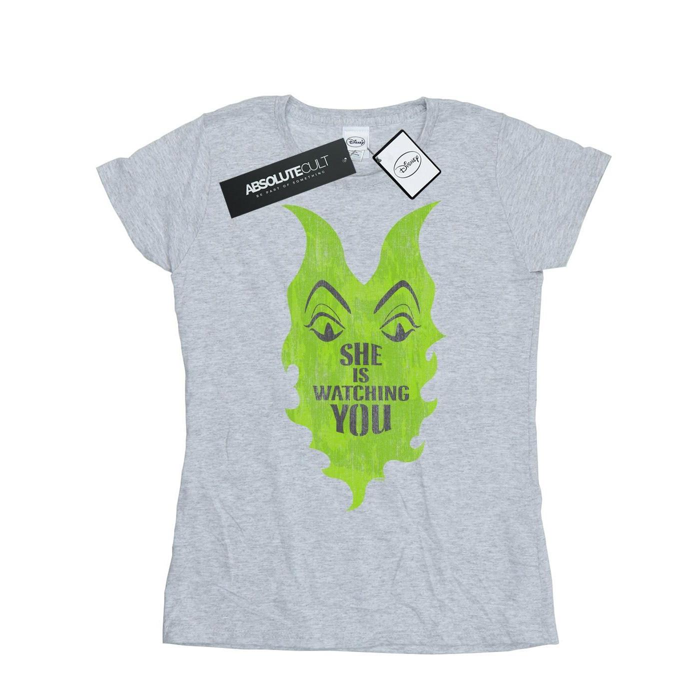 Image of The Descendants Maleficent She Is Watching Tshirt Damen Grau L