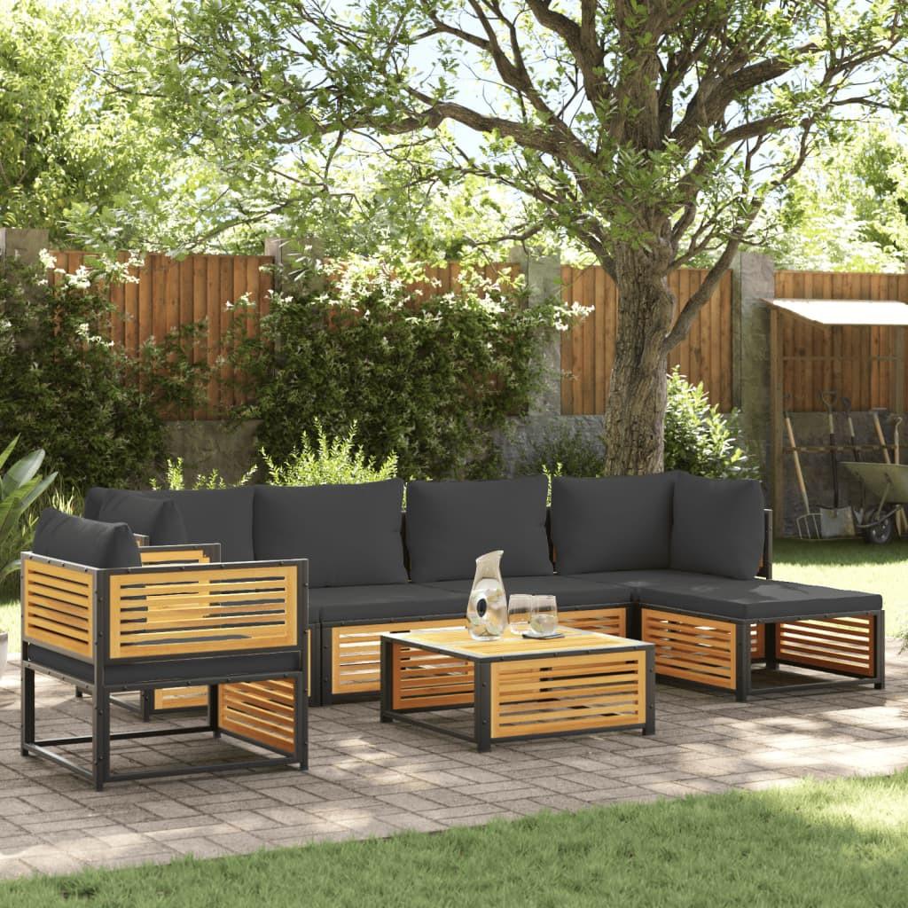 VidaXL Salon de jardin bois  