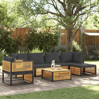 VidaXL Salon de jardin bois  