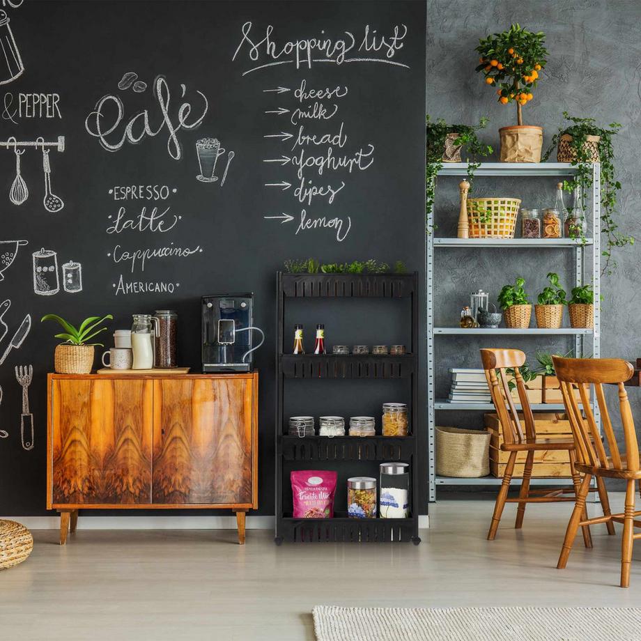 Northix Schmaler Wagen mit 4 Böden  