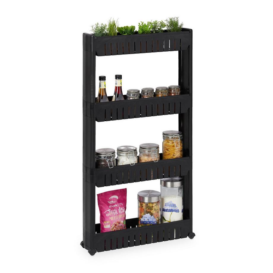 Schmaler Wagen mit 4 Böden