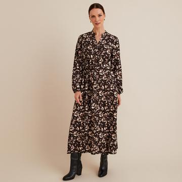 Robe droite imprimé floral