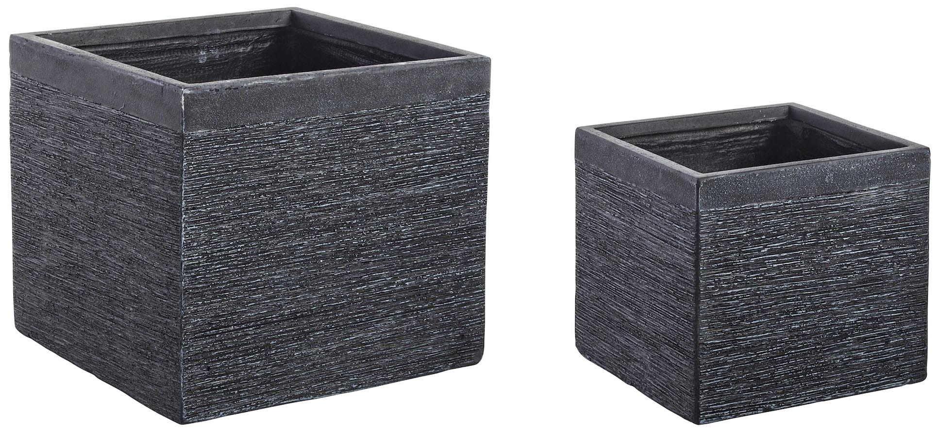 Image of Blumenschale Gartenvase quadratisch (2er-Set) Blumenschale Gartenvase quadratisch (2er-Set)