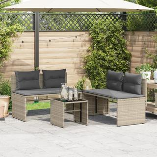 VidaXL Garten sofagarnitur poly-rattan  