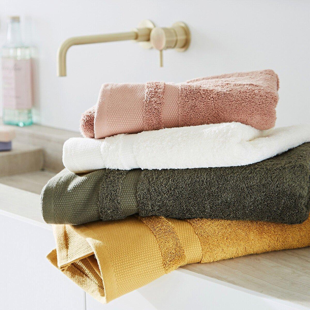 Lot De 4 Serviettes De Bain En Coton égyptien 500 G/m², Gris
