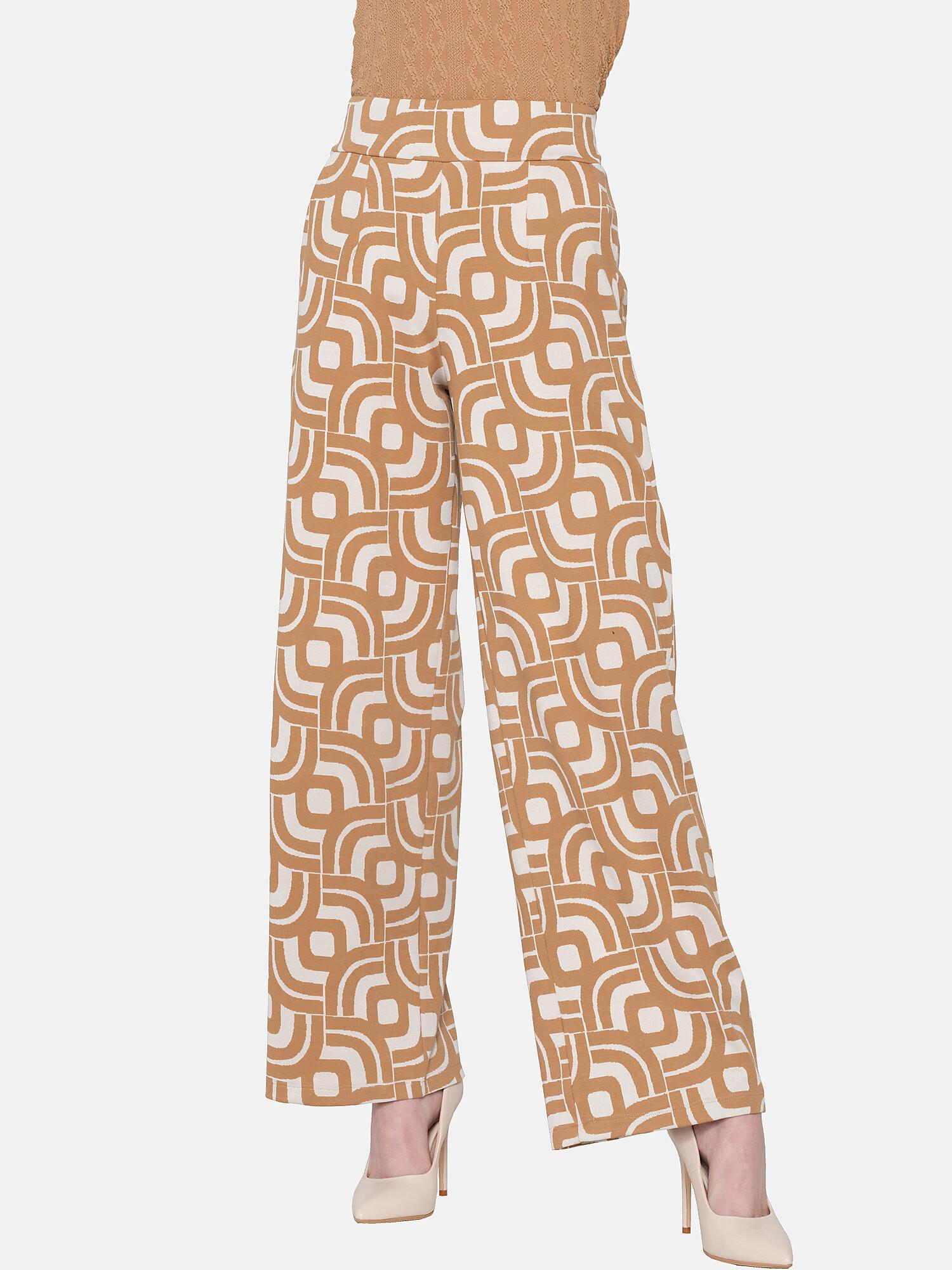 Image of Ausgestellte Hose Inspired Damen Braun L