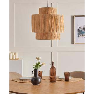 Beliani Lampe suspension en Feuille de palmier Boho MAGECH  