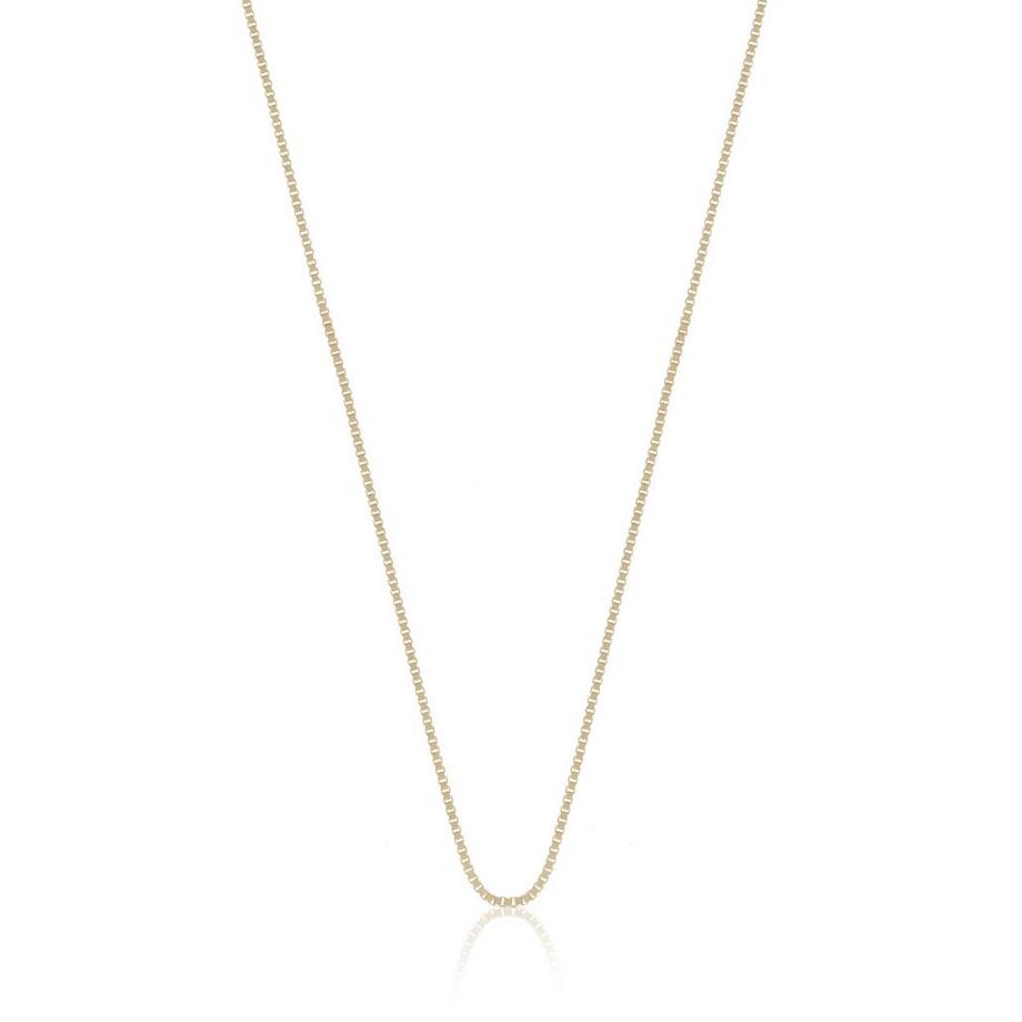 MUAU Schmuck  Collier Venezianer Gelbgold 750, 0.8mm, 50cm 