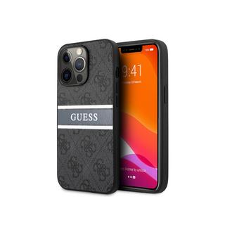 GUESS  Coque pour iPhone 13 Pro PU 4G Stripe 