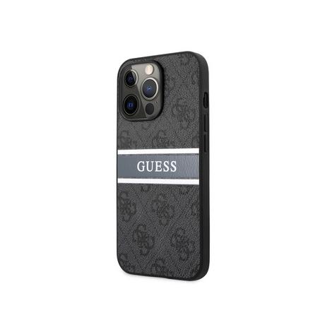 GUESS  Coque pour iPhone 13 Pro PU 4G Stripe 