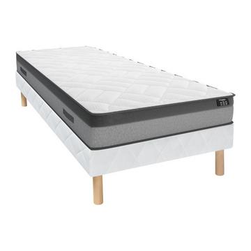 Ensemble Sommier Matelas ressorts ensachés mémoire de forme ILLUSION de DREAMEA