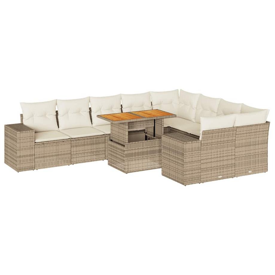 set divano da giardino Polirattan