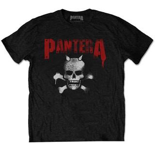 Pantera  Horned Skull TShirt Rückseitiger Aufdruck 