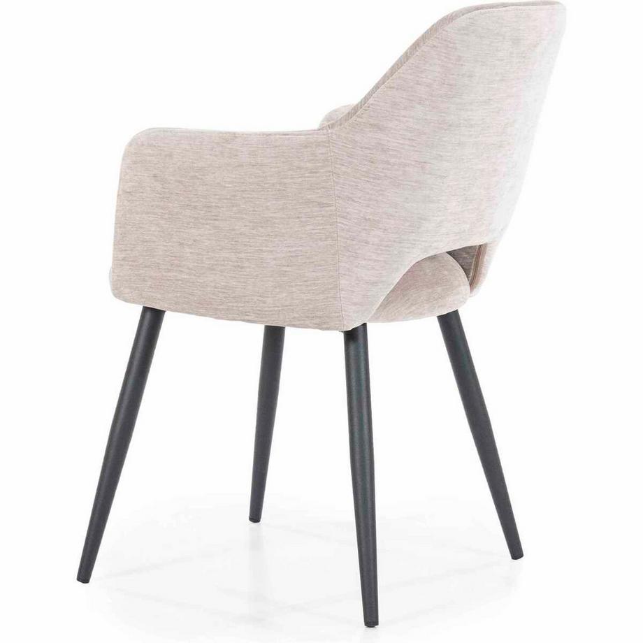 mutoni Chaise avec accoudoirs Esmee Mellow beige  