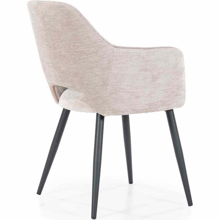 mutoni Chaise avec accoudoirs Esmee Mellow beige  
