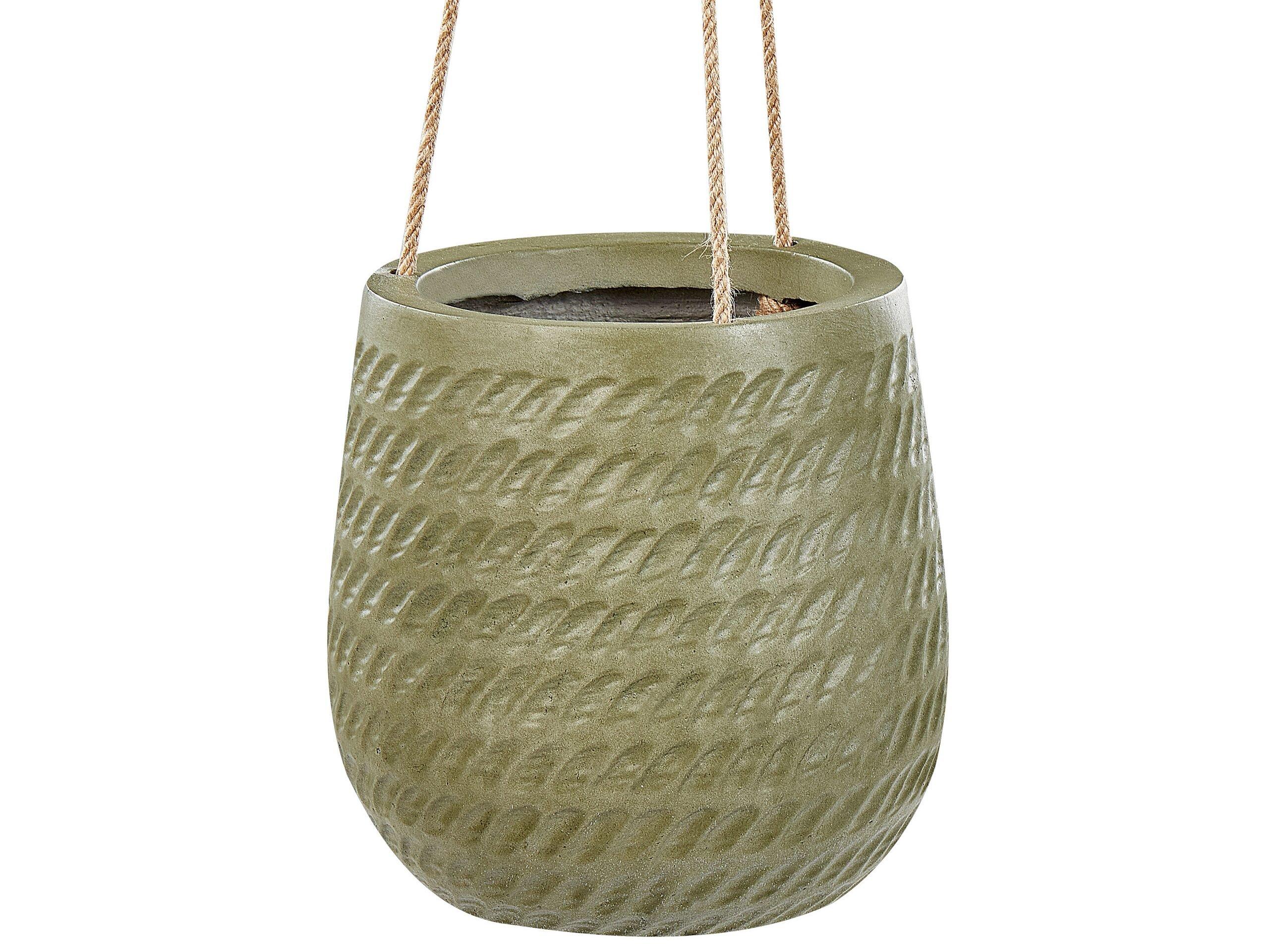 Beliani Cache-pot en Fibre d'argile Boho LIVADIA  