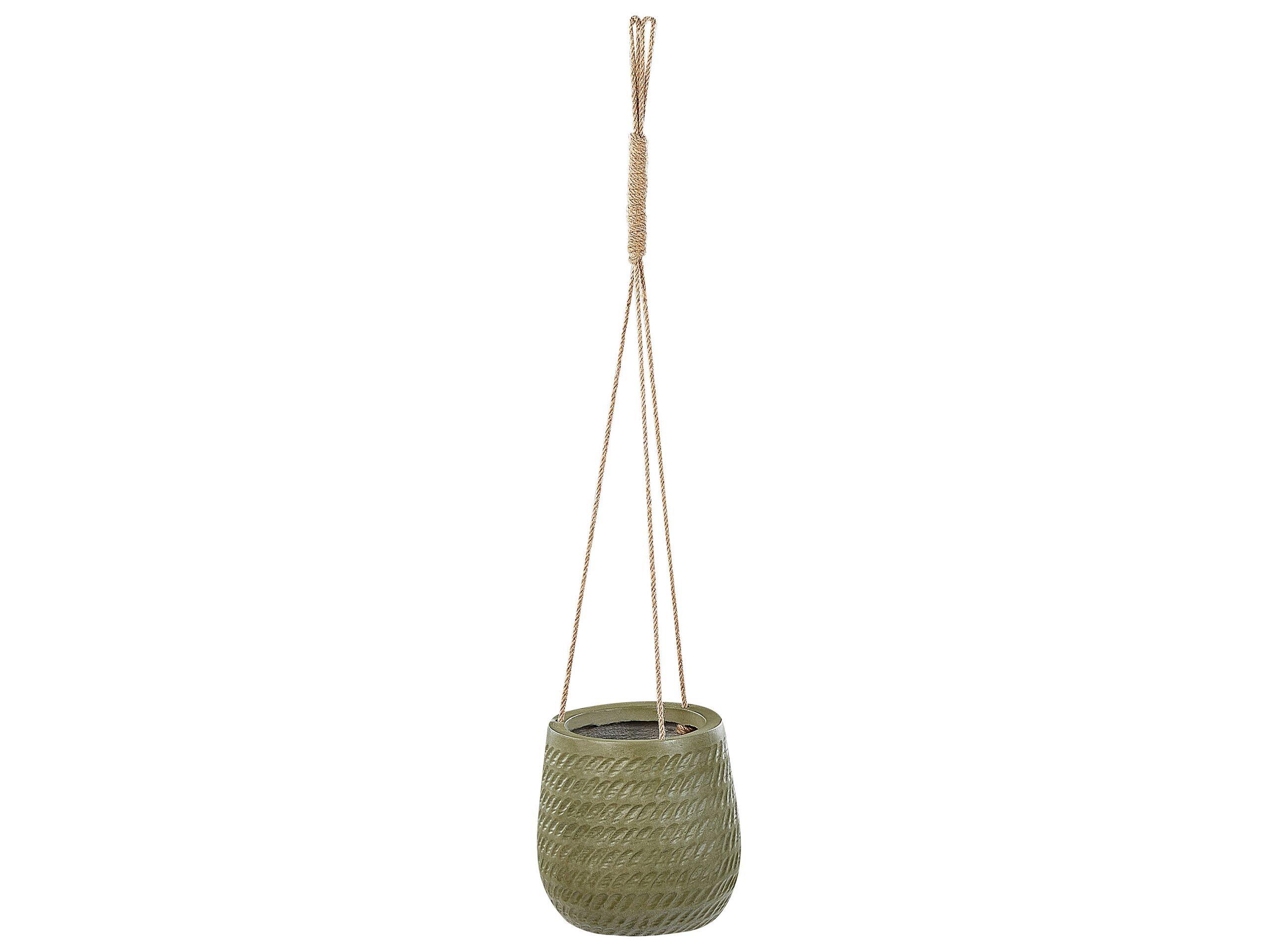 Beliani Cache-pot en Fibre d'argile Boho LIVADIA  