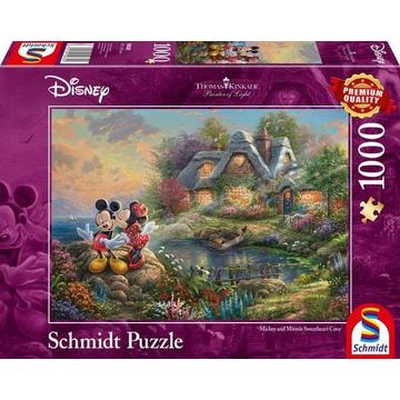 Puzzle Schmidt Spiele 59639 Thomas Kinkade Disney Sweethearts Mickey & Minnie 1000 Teile