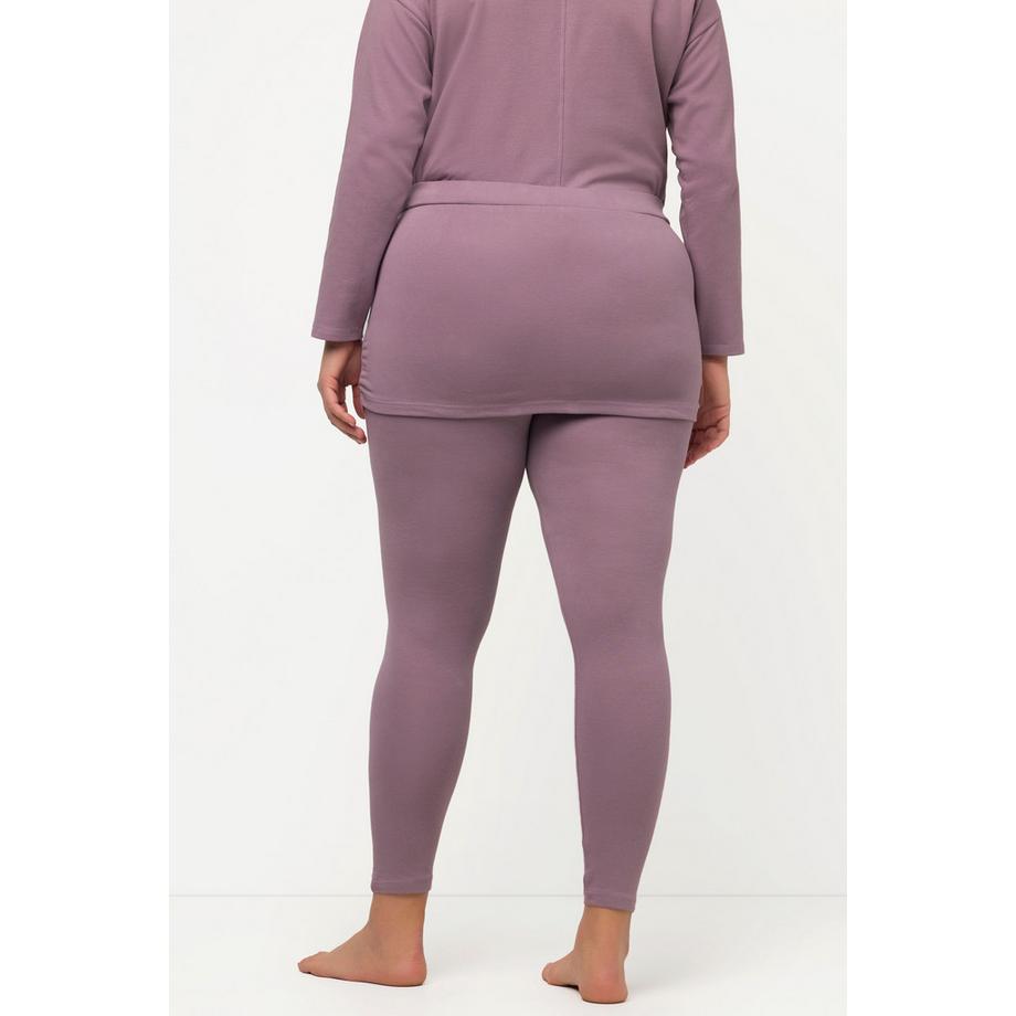 Ulla Popken Legging de Yoga avec Jupe Slim Coton Bio  