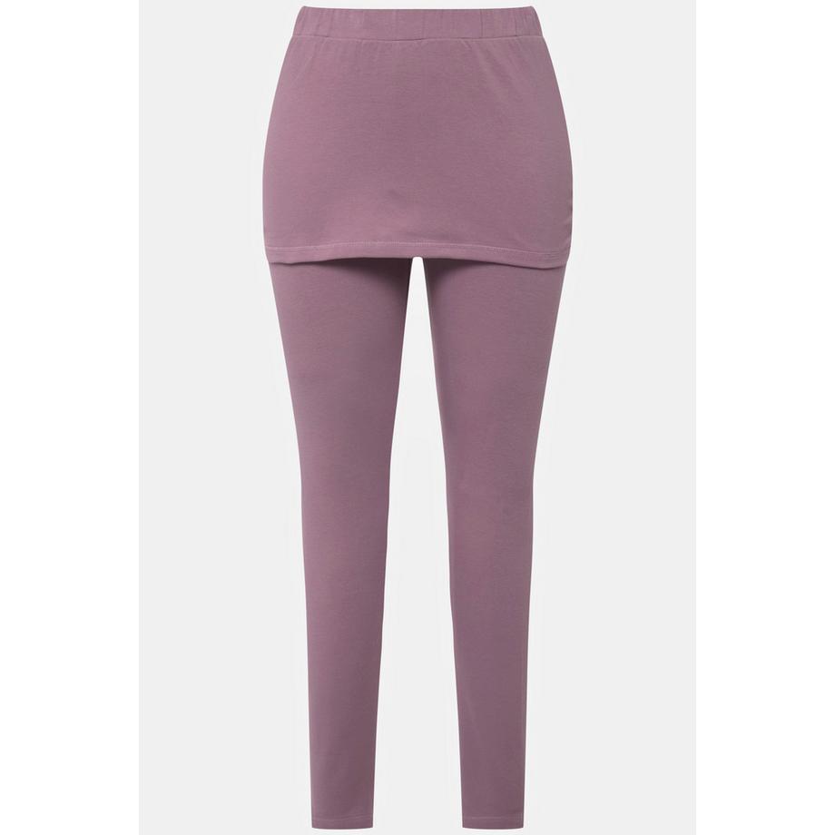 Ulla Popken Legging de Yoga avec Jupe Slim Coton Bio  