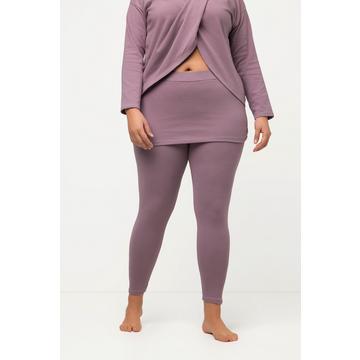 Legging de yoga en coton bio, avec jupe. Coupe Slim Fit.