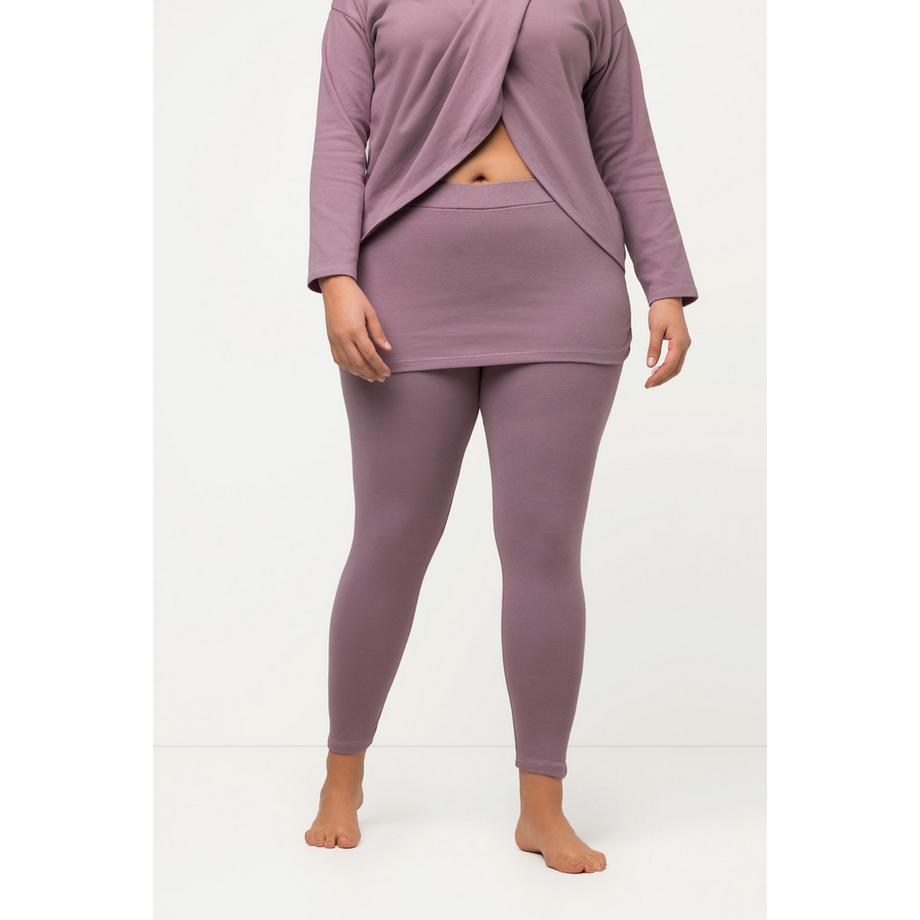 Ulla Popken Legging de Yoga avec Jupe Slim Coton Bio  