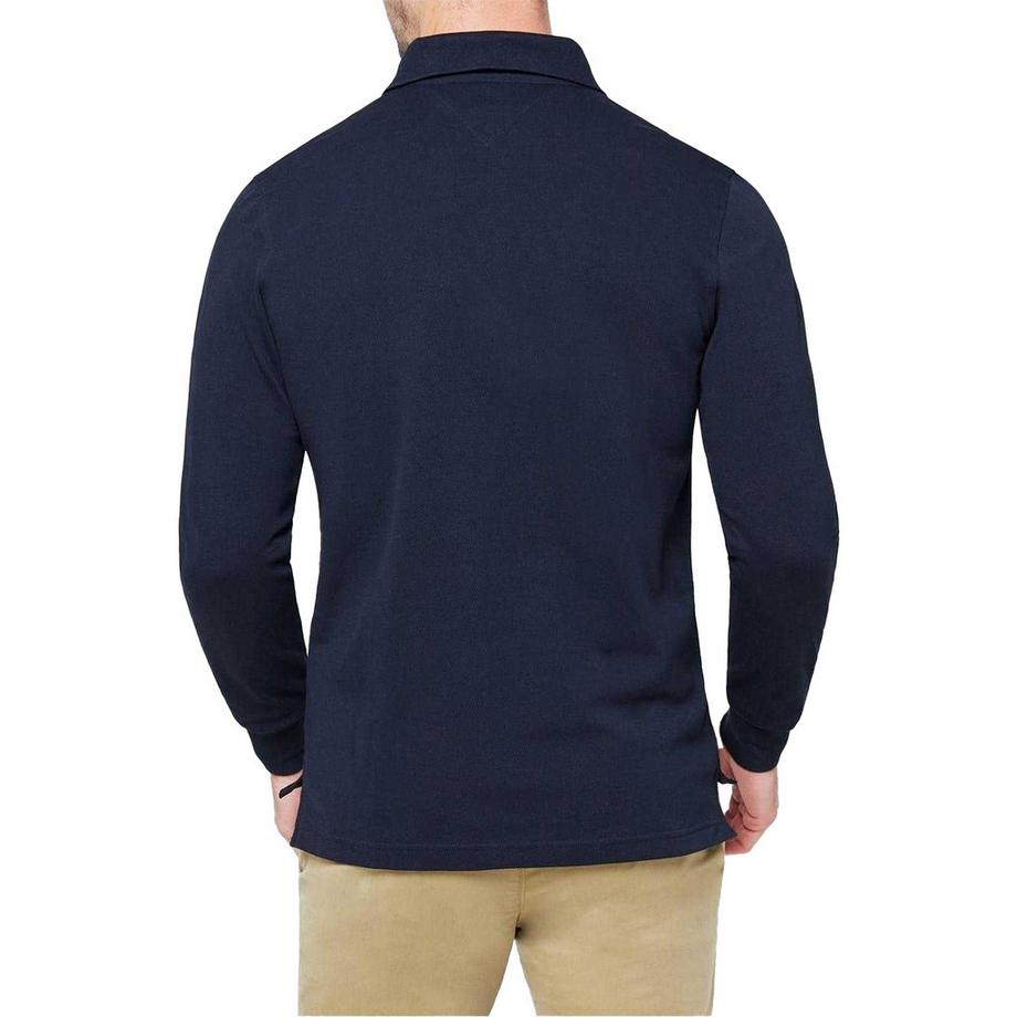 TOMMY HILFIGER Maglietta Polo Manica Lunga con Logo Ricamato  