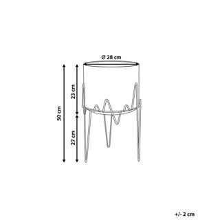 Beliani Vaso per piante rialzato en Ferro Moderno KALANDRA  