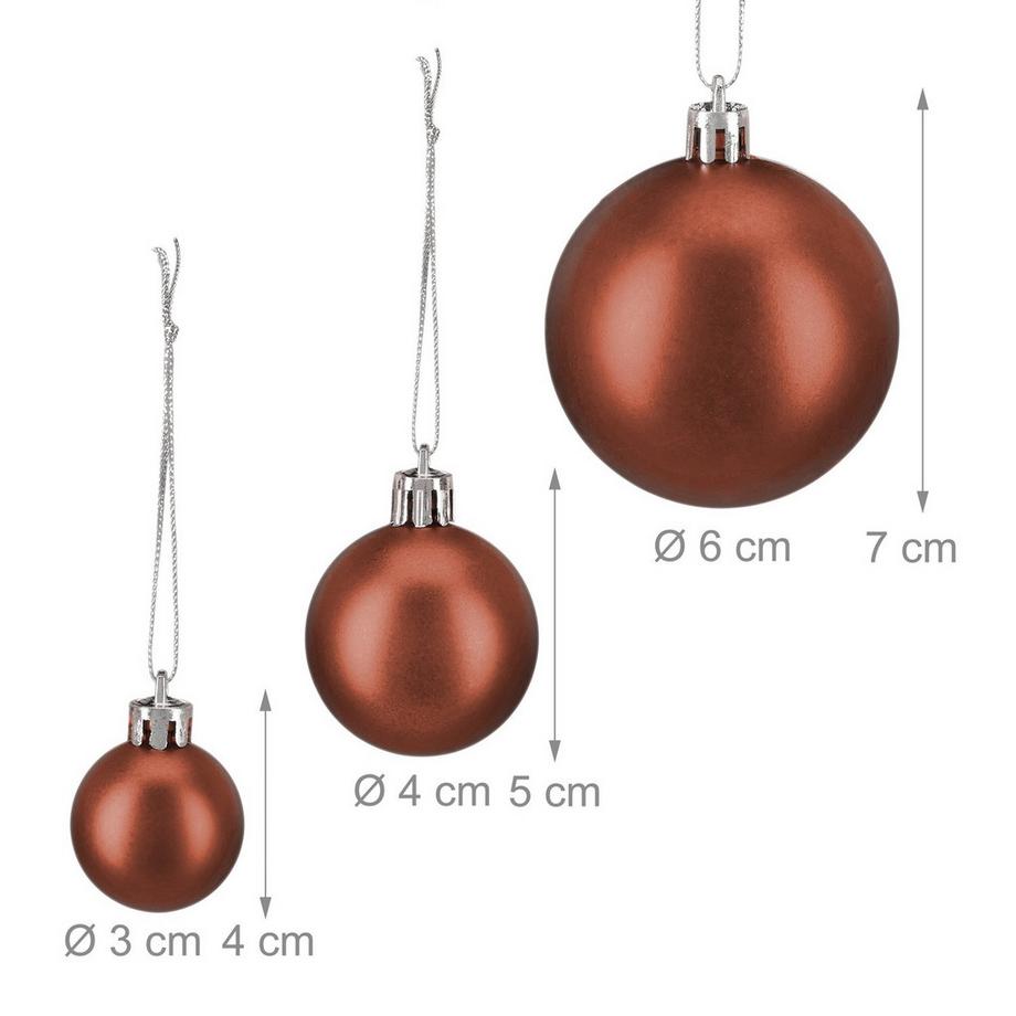 Northix Set di palline per albero di Natale, 100  