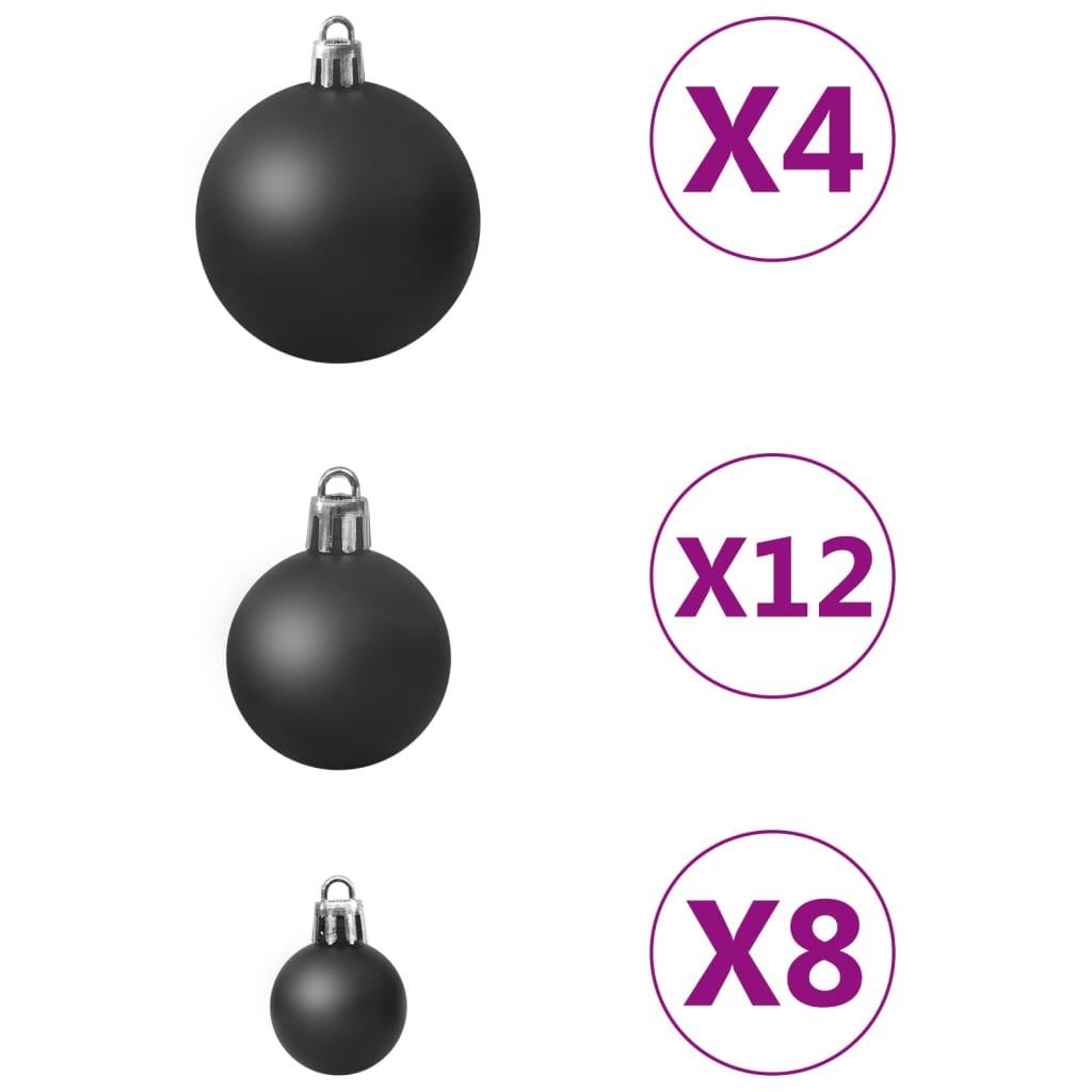 VidaXL Ensemble de boules de noël plastique  