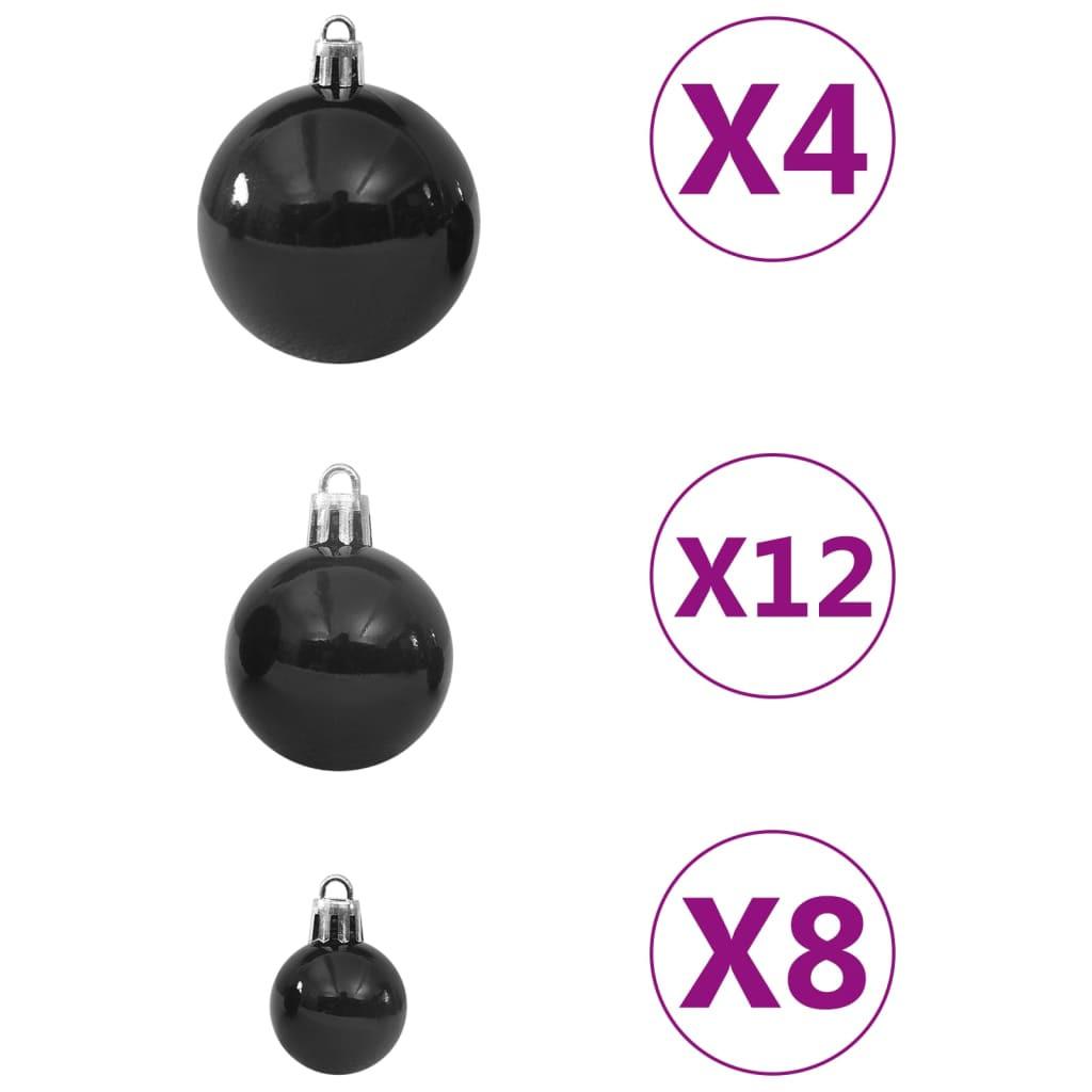 VidaXL Ensemble de boules de noël plastique  