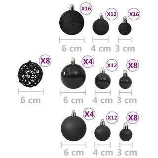 VidaXL Ensemble de boules de noël plastique  