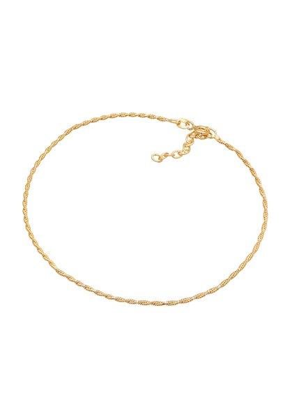 Elli  Fußschmuck Kordelkette Gedreht Basic Zeitlos 