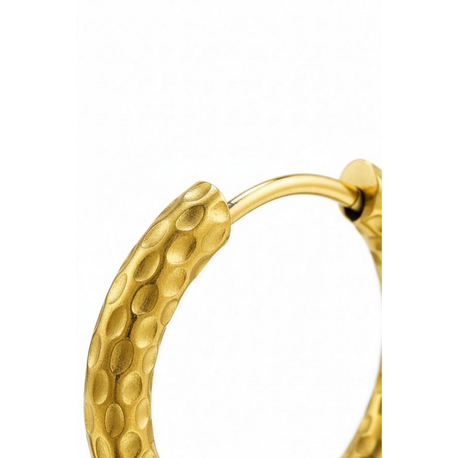 Maxte  Créoles Huggie en    Couleur  à Motif Peau de Serpent 