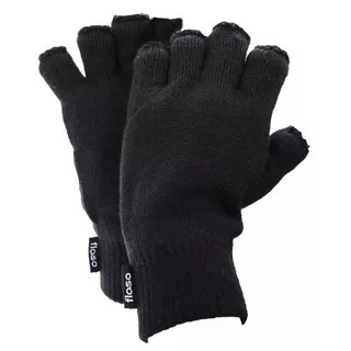 Floso Mitaines thermiques en polaire Thinsulate (3M 40g)  Noir