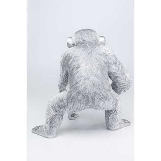 KARE Design Figura decorativa Playing Ape argento  