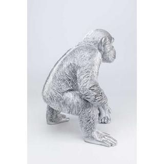 KARE Design Figura decorativa Playing Ape argento  