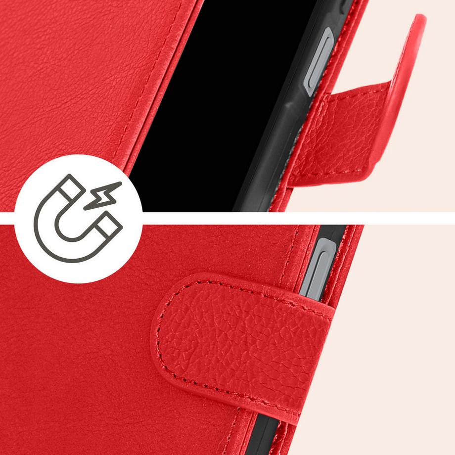 Avizar  Étui Samsung A05s Portefeuille Rouge 